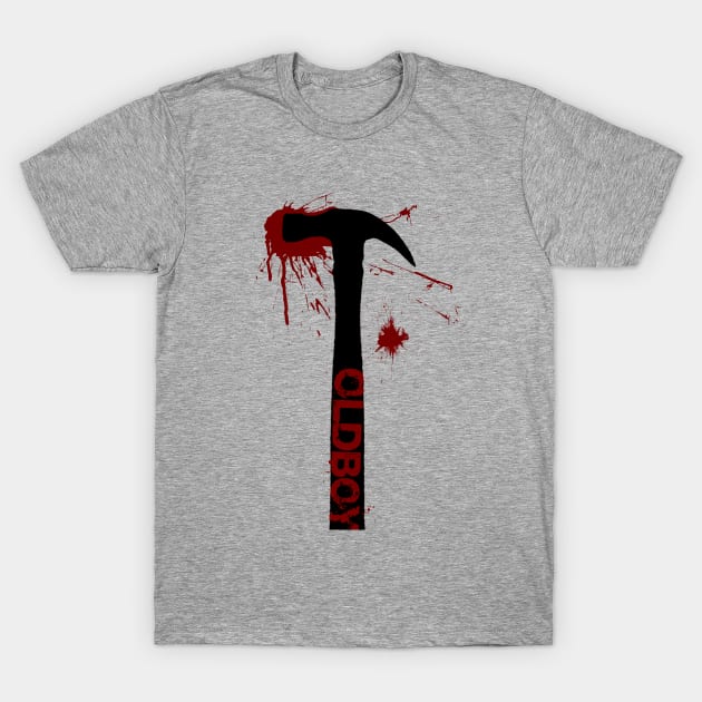 Oldboy Movie T-Shirt with Hammer T-Shirt by Scar